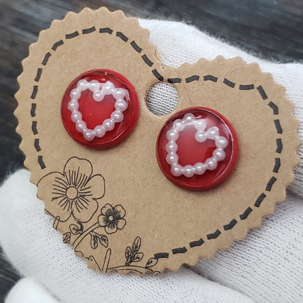 Valentine Handmade Stud Earrings